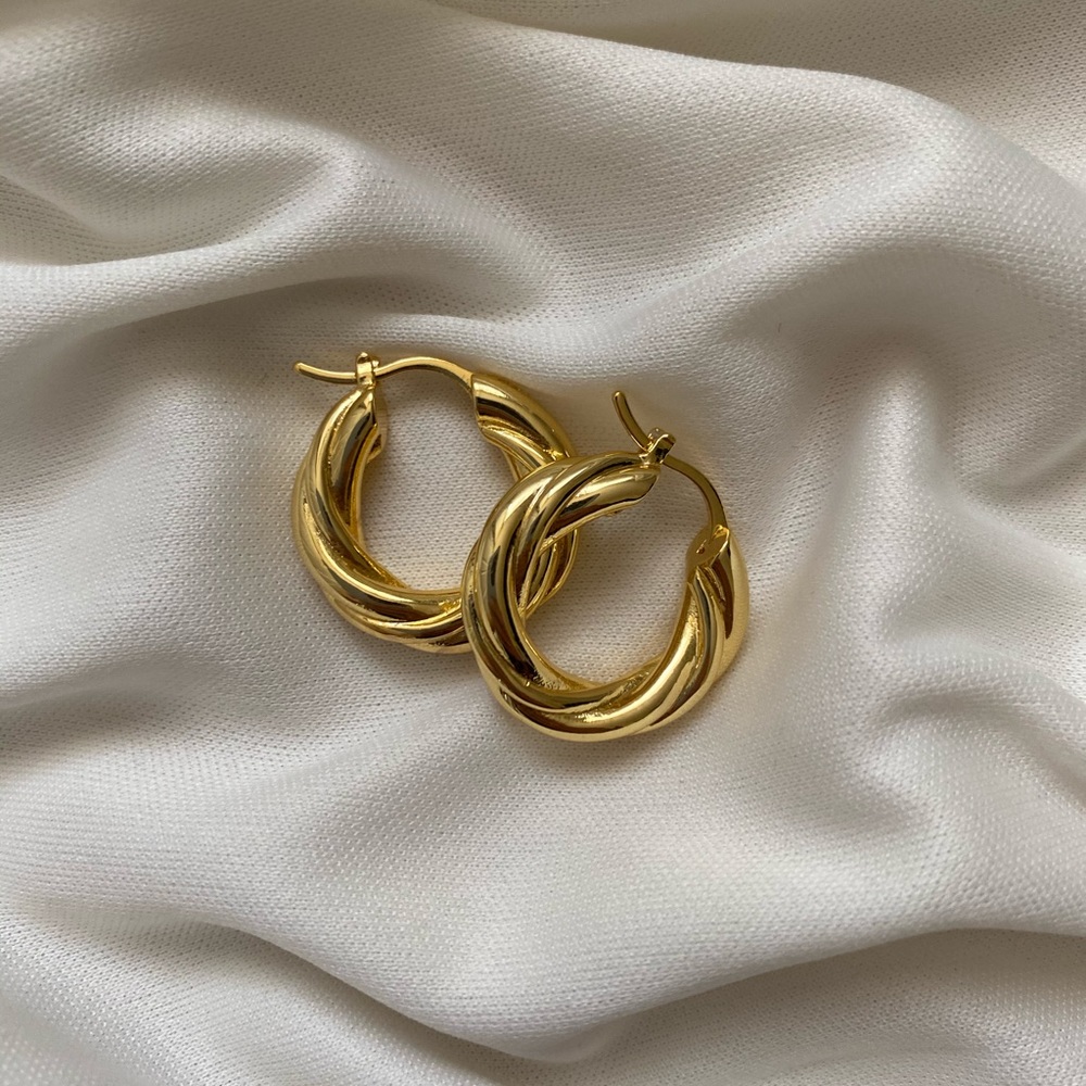 Twisted Hoop Earrings